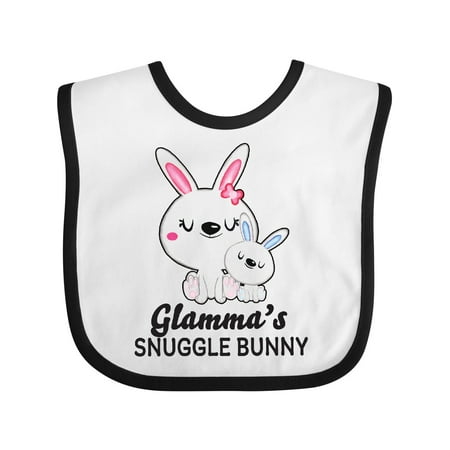 

Inktastic Glammas Snuggle Bunny Easter Boys Baby Bib