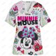 thumbnail image 3 of Camiseta de enfermería con estampado de Minnie y Mickey de Disney para mujer, blusa informal, manga corta, cuello en V y bolsillo, uniforme para mujer, 3 of 5