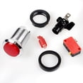 thumbnail image 1 of pitrice Arcade Joystick Kit Electroplating Gumball Responsiveness Button PC Heat Resistant Entertainment Supplies Signal Transmission, 1 of 5