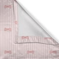 thumbnail image 5 of Ambesonne Cartoon Grommet Curtain, Vertical Stripes Bow Tie, 50" x 96", Pale Pink Rose, 5 of 6