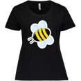 thumbnail image 3 of Inktastic Bumble Bee Women's Plus Size T-Shirt, 3 of 5