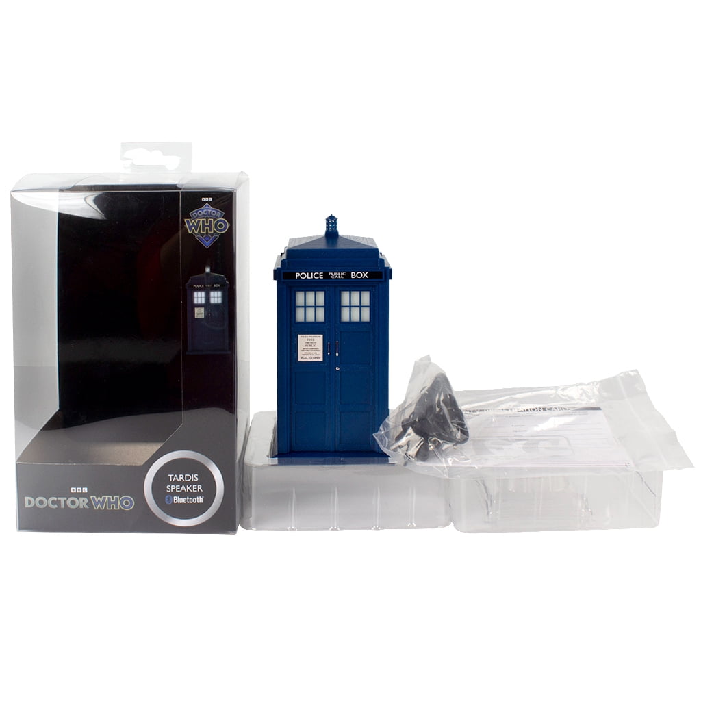 Doctor Who Tardis Wireless Bluetooth Speaker Plays Music, Lights Up, Accurate Sounds Effects |Gifts for Men or Women - Best Gifts Birthday Collectibles for Doctor Who