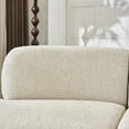 thumbnail image 6 of Christopher Knight Home 5-Piece Modern Curved Cloud Upholstered Bouclé Sofa, Armless 9-Seater, Beige, 6 of 11