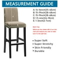 thumbnail image 2 of Bar Chair Covers Waterproof,Set of 2/4/6 Stretch Pub Chair Slipcover Universal Removable Washable Non-slip Jacquard Counter Height Bar Stool Covers for Cafe Kitchen Hotel-4-camel, 2 of 6