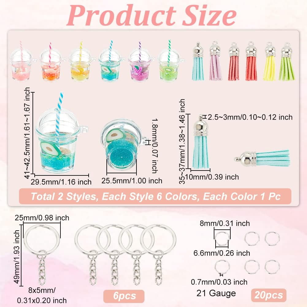 Key Chains For Women Lantintop Cute Keychain Milky Tea Key Chain Bead And  Silicone Keychain, Brown, Medium Decorative Key Chain For Bags