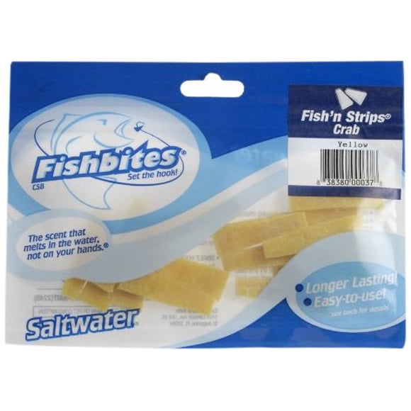 Fishbites 0037 Fish'n Strips Crab, 15-Pack, Yellow