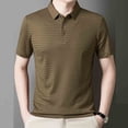 thumbnail image 5 of WIZUTIZ Men 3-Buttons Short-Sleeved T-Shirt Business Loose Henley Shirts Breathable Lapel Pullover Top, 5 of 5