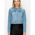 thumbnail image 3 of FashionMille Women's Classic Casual Stretch Fit Denim Jean Jacket, 3 of 5