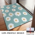 thumbnail image 3 of Teal Daisy Flower Yellow Centers Pattern Door Rugs,Washable Non Slip Door Mats Indoor,Decorative Door Mats,Entry Mat Indoor for Entrance,Bedroom,Kitchen,Bathroom,20"x32", 3 of 6