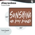 thumbnail image 3 of Sunshine State Of Mind Brown Black Framed Giclee Art, design by Lettered and Lined, 3 of 9