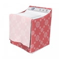 thumbnail image 3 of Abstract Washer Cover, Polygon Flower Geometric Rhythmic Motifs in Monochrome Tones Illustration, Easy to Use Bathroom Accent Fabric, 29" x 28" x 40", Coral and Blush, by Ambesonne, 3 of 3