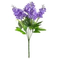 thumbnail image 1 of kurtrusly 5-head Artificial Flower Home Table Ornament Simulation Floral Decor Wedding Party Cloth artificial Flower, Light Purple, 1 of 8