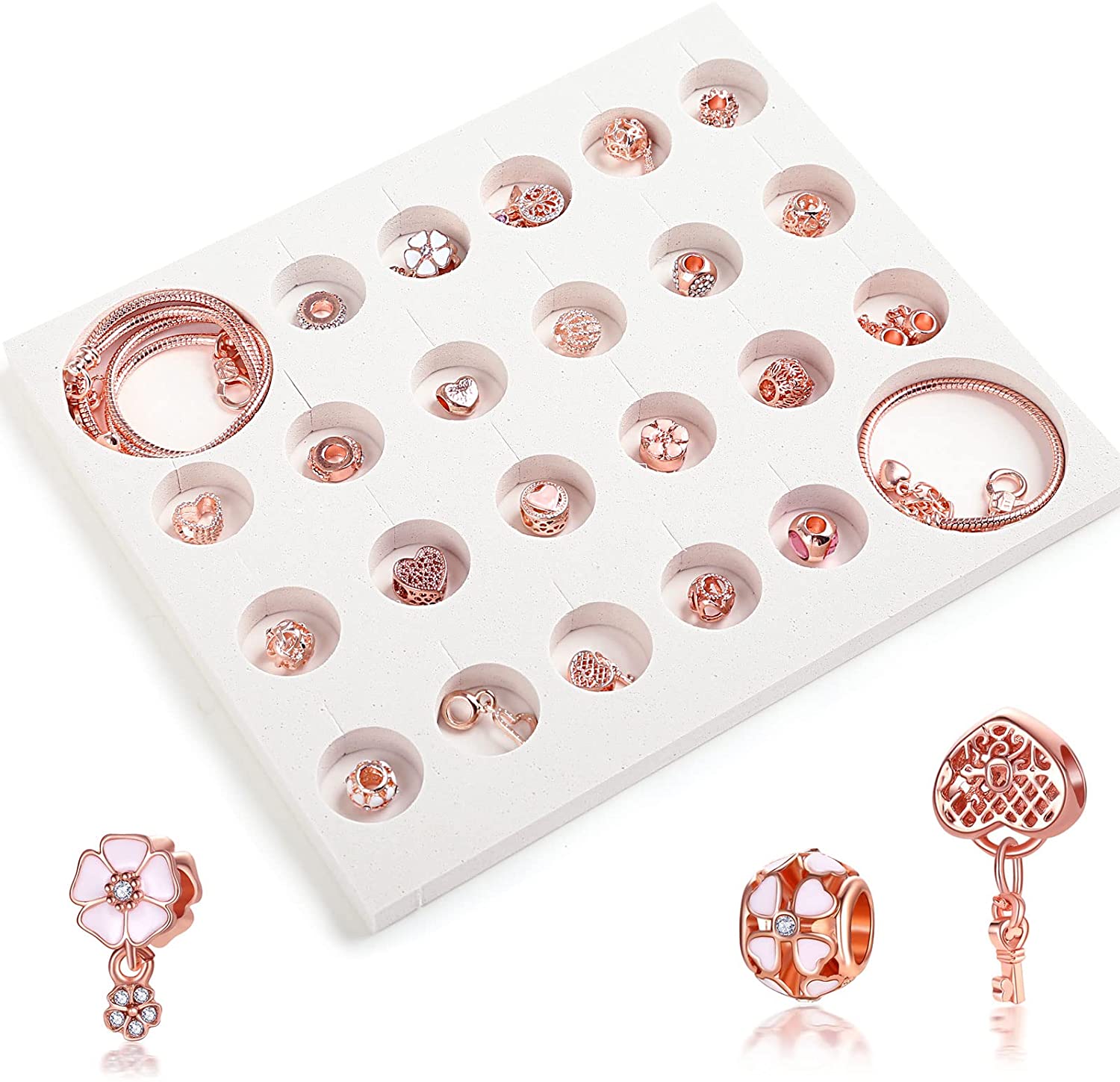 Naler Rose Gold Jewelry Advent Calendar for Women photo 3
