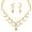 D204 Gold 1, variant on Sunsoul by Touchstone Austrian Diamond Necklace Set for Women