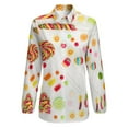 thumbnail image 4 of Lollipop Food Candy Long Sleeve Blouse Woman Streetwear Casual Shirts Summer Oversize Woman Streetwear Clothing Birthday Present, 4 of 7