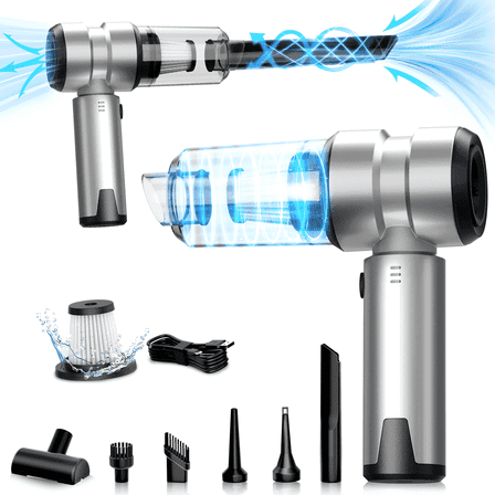 Car Vacuum Cleaners for Car, 100W Handheld Vacuum with 14000PA Suction, 2 in 1 Portable Mini Cordless Vacuum with Multi-Nozzles for Small Jobs, Car, Office Desk, Keyboards