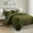 Floral Pattern Olive Green, variant on IR Imperial Rooms 2Pc-Bedspread Microfiber Soft Floral Vintage Quilt Set Lightweight Twin Silver