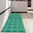 thumbnail image 4 of Yellow Lemon Fruit Slices Blue Pattern Kitchen Rug Mat,Kitchen Runner Rugs Non Skid Washable,Decorative Kitchen Floor Mats for Kitchen,Sink,Laundry,17"X47", 4 of 5