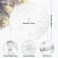 thumbnail image 4 of XCYIXU Christmas Tree Skirt, 30/36/48 Inches White Sequins Snowflake Christmas Tree Skirt, 3 Colors for choose, Xmas Tree Decorations., 4 of 10