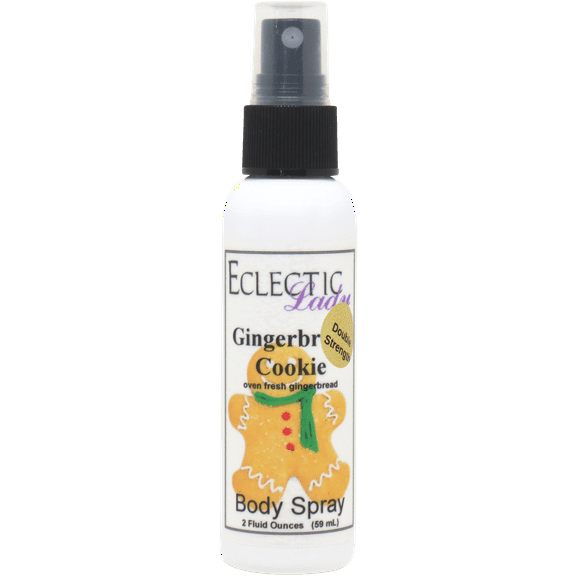 Gingerbread Cookie Body Spray, Eclectic Lady, Hydrating Mist, Unisex (Double Strength), 2 oz