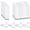 White-15Pairs, variant on Picture Strips Heavy Duty, 15-Pairs(30 Strips) Medium Adhesive Hook and Loop Mounting Tapes Free No Nails Picture Hangers for Frame Poster Strips Christmas Decorations