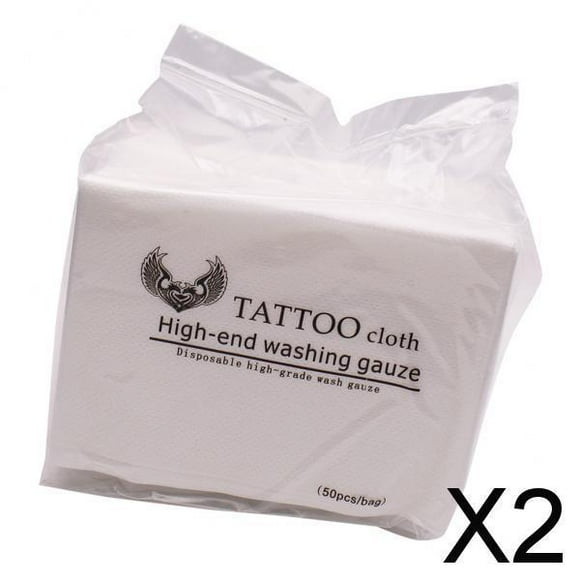 Paquete de 2-6 toallas faciales de limpieza desechables, tatuaje cosmético de viaje portátil 2 piezas
