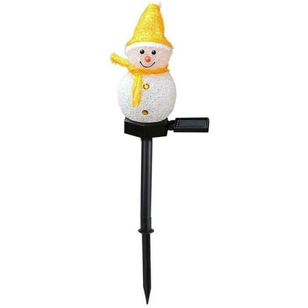 

Ozmmyan Christmas Gift Solar Powered Floor Mounted Lights Christmas Decoration Snowman Lights Outdoor Garden Courtyard Lights (boxed) Christmas Deals