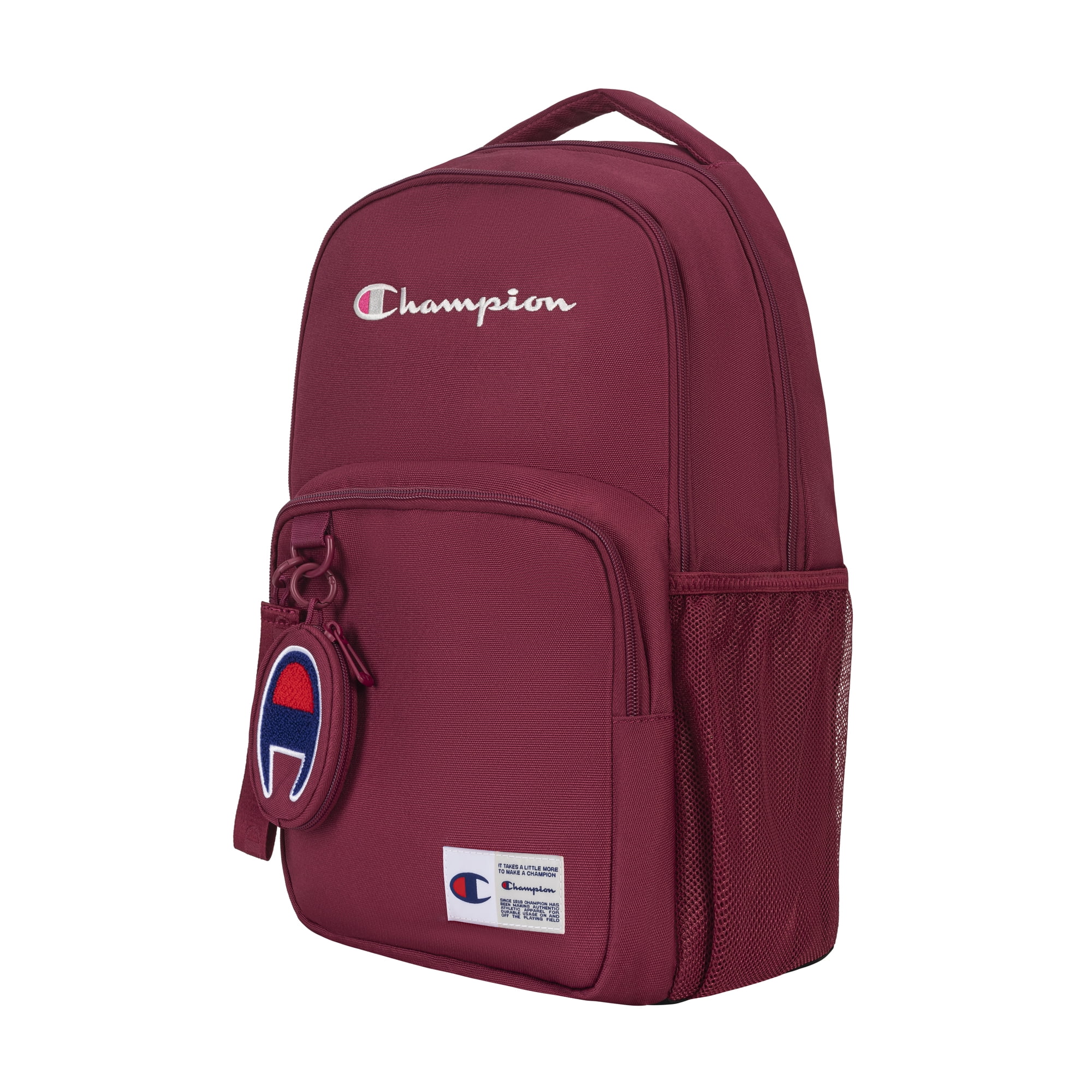 Champion Unisex 18-inch Theory Backpack, Water Repellant, Dark Red