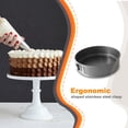 thumbnail image 3 of Matsuzay Molde para tarta de queso, forma redonda, antiadherente, resistente a altas temperaturas, molde de acero al carbono, herramienta para hornear en Cocina y Comedor 28cm Matsuzay HA009620-05, 3 of 6