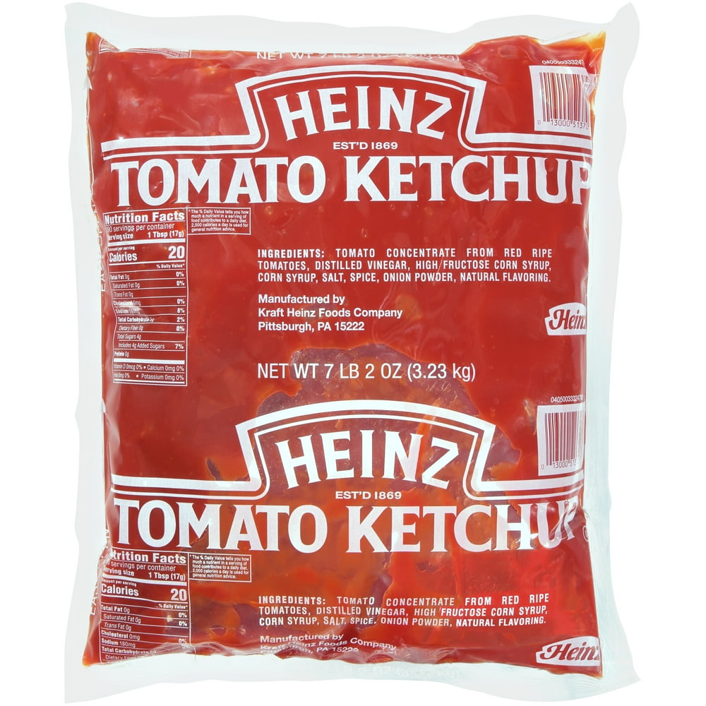 Heinz Ketchup, 6 ct Casepack, 7.1 lb Bags - Walmart.com - Walmart.com