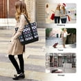 thumbnail image 7 of HAWEE Canvas Tote Bags for Women with Zipper and Compartments Large Capacity Multi Pocket for Travel Storage Purse, Bohemian, 7 of 7