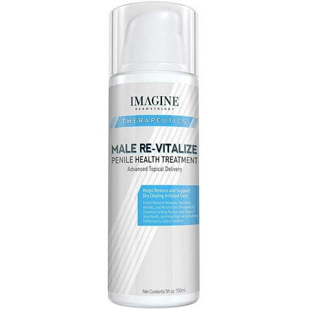 Penile Health Relief Cream No Mess Pump Soothe & Protect Red Irritated Chaffed Skin Male Re-Vitalize Large 5oz Size (5fl oz/ 150ml) 90 Day Return for Any Reason