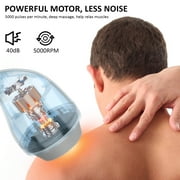 NEXPURE Handheld Neck Back Massager, 8 Massage Heads, 6 Modes for Men & Women, White