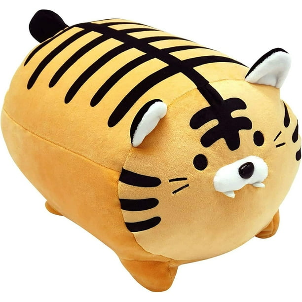 Almohada de peluche con forma de tigre de peluche, 35 cm