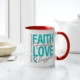 thumbnail image 4 of CafePress - Cervicalcancerfaith Mug - 11 oz Ceramic Mug - Novelty Coffee Tea Cup, 4 of 4