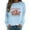 Sky Blue-1, variant on Christmas Sweatshirts for Women 2025 Have Yourself A Mooey Little Christmas Highland Cow Graphic Sweatshirt Pullover Tops