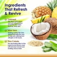 thumbnail image 4 of Oatmeal Dog Shampoo with Aloe Vera, Sensitive Skin Relief, Hypoallergenic, Pina Colada Scent, 16oz, 4 of 7