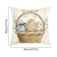 thumbnail image 3 of Ohufall Easter Pillowcase With Hidden Zipper Perfect For Easter Home Decorations Easter Office Decor And Family Spring Holiday Gift, 3 of 6