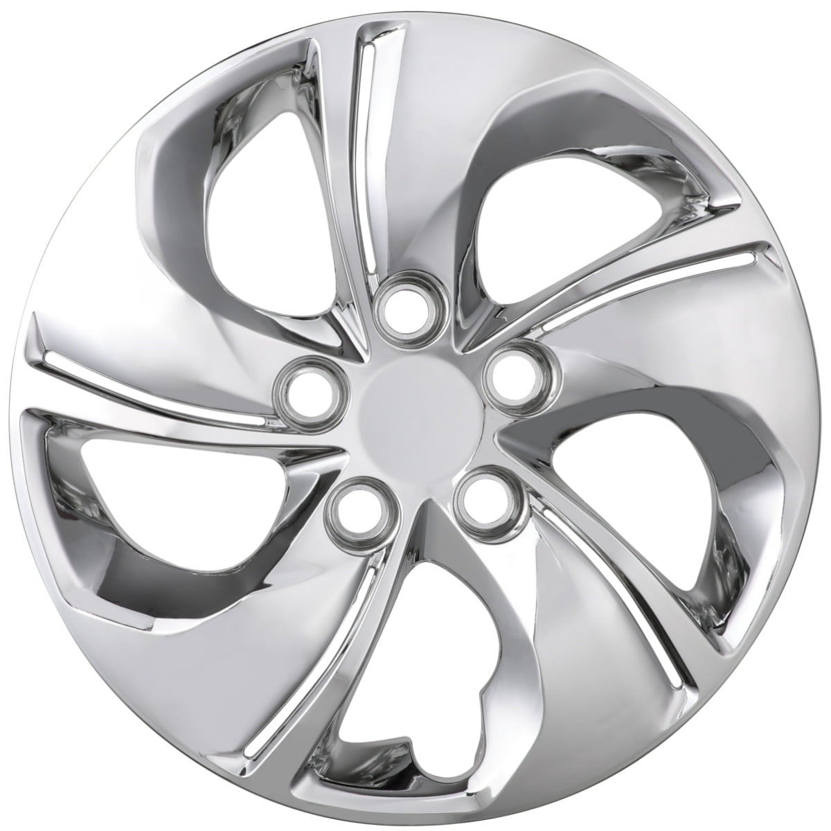 4Pcs/Set 15" Hubcaps Wheel Rims Cover for 2013-2015 Honda Civic Sedan,2013 Honda Civic Coupe,Compatible With Steel Wheels Bolt on Installation ABS+PC Material(Chrome)