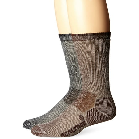 

Realtree AP Men s Merino Wool Boot Socks (2-Pair) Brown/Black Large