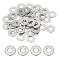 thumbnail image 1 of Uxcell Rondelles Plates en Acier Inoxydable, Petite Entretoise Ronde pour Vis Boulons Écrous Assortiment 50 1/4 Pouces ID x 5/8 Pouces OD, 1 of 7