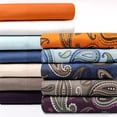 thumbnail image 6 of Impressions by Luxor Treasures FLASDPC PANB Cotton Flannel Standard Pillowcase Set Paisley, Navy Blue, 6 of 6