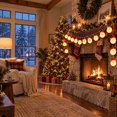 thumbnail image 6 of QISIWOLE Christmas Santa LED String Lights, 21ft Plastic Cord with Santa Face Bulbs and USB Plug, Warm Ambiance Glow for Tree Mantel Window Party, 21ft, 6 of 6