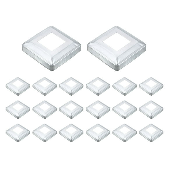 20Pack Post Base Cover, 3.75x3.75 Metal Integral Style Post Skirt Porch Column Wrap(1.6x1.6)