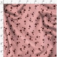 thumbnail image 3 of Soimoi Cotton Satin Spandex Orange Fabric - By the Yard - 54 Inch Wide - Polka Dots Print Fabric - Inspired Elegance for Apparel and Decor Printed Fabric, 3 of 6