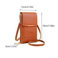 thumbnail image 2 of Small Cell Cross Body Purses, Mini Shoulder Handbags, Zipper Crossbody Bags, Small Crossbody Cell Phone Purse Wallet for Women, Leather Bag, Storage Small Bag, 2 of 2