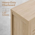 thumbnail image 3 of ARKANTOS Wooden 7 Drawer Double Dressers, Wide Chests of Drawers for Bedroom, Light Oak, 3 of 7