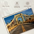 thumbnail image 6 of Elephant Stock The Roberto Clemente Bridge Wall Art - Horizontal Canvas Wall Art - Living Room Wall Decor - Transportation Canvas - Blue And Orange Decor - 39" x 26", 6 of 8