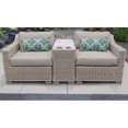 thumbnail image 2 of Ensemble de Meubles de Patio en Osier d'Extérieur 3 Pcs Beige, 2 of 2