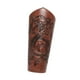thumbnail image 4 of Brazaletes medievales Brazalete medieval Brazalete de cuero PU Muñequera para temática Marrón, 4 of 9